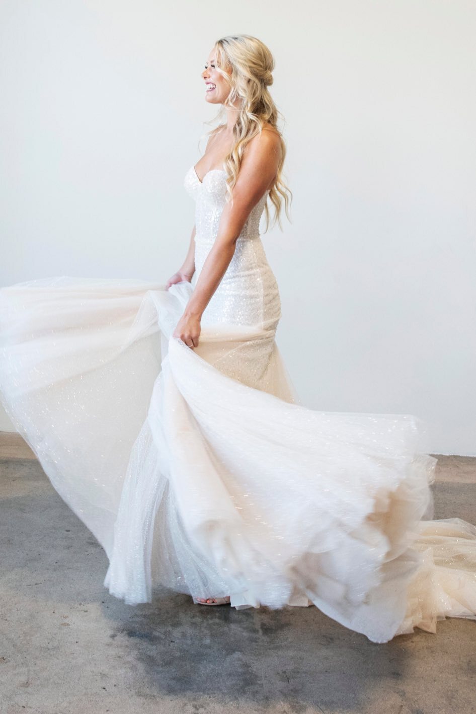 Model wearing a Wedding Dresses dress