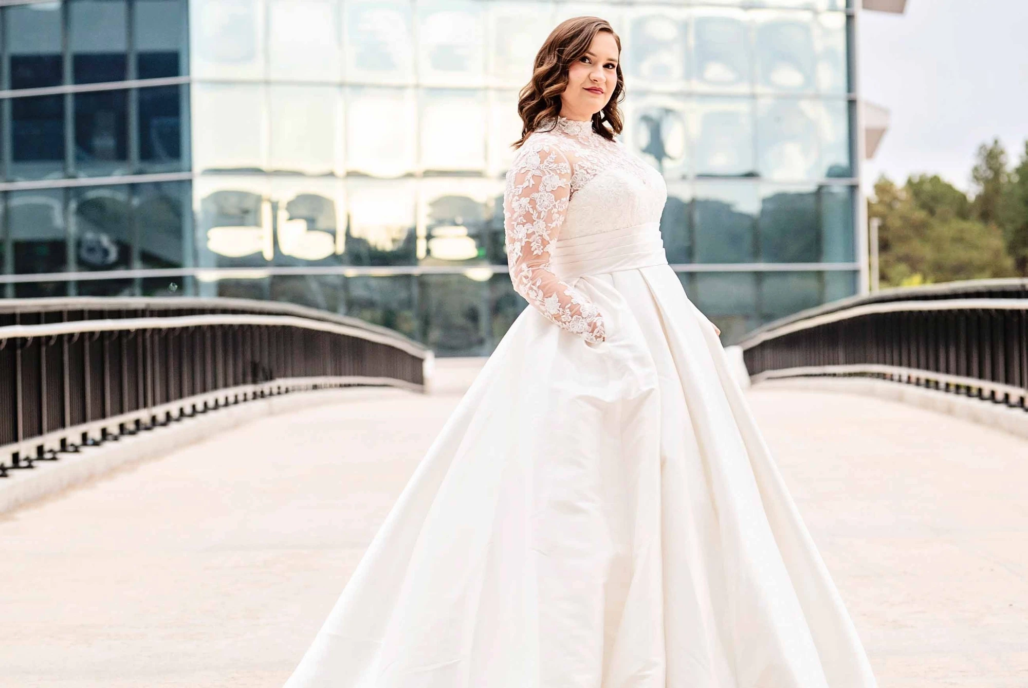 Plus Size bride in a wedding dress