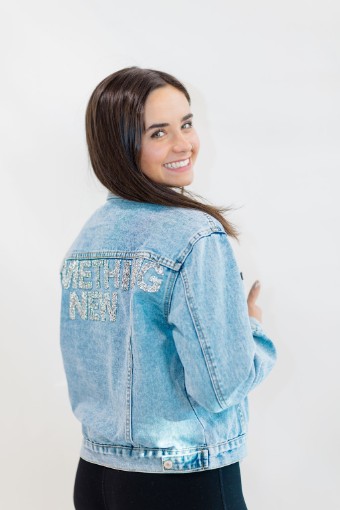 Something New Style #Womens SN Jean Jacket #1 Medium Wash Jean thumbnail